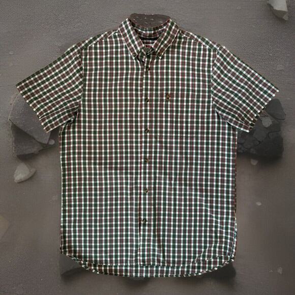 Fjallraven Ovik Shirt Medium Multicolor Short Sleeve Button Up Outerwear - Picture 1 of 8